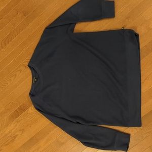 Banana Republic - Long Sleeve Crewneck Sweatshirt - Navy Blue - Men's XXL